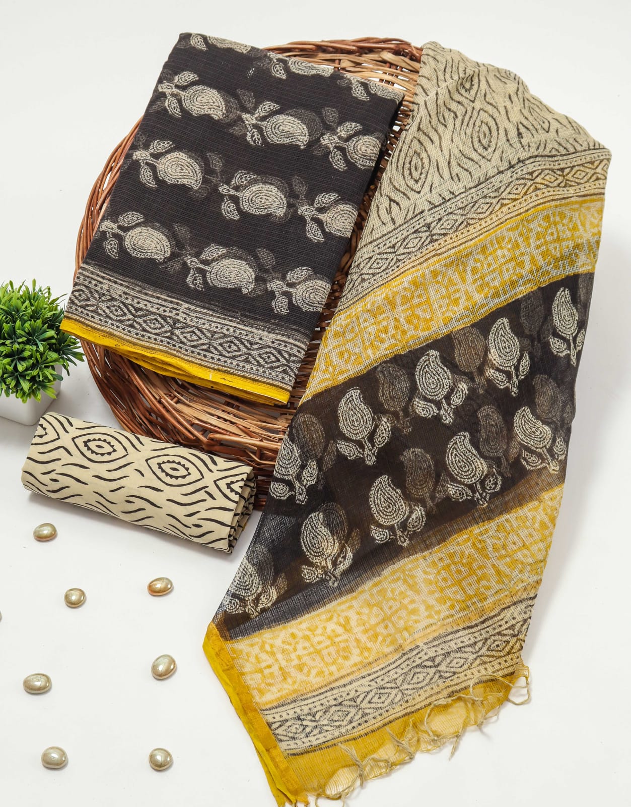 KOTA SUIT WITH KOTA  DORIYA DUPATTA  SUITS
