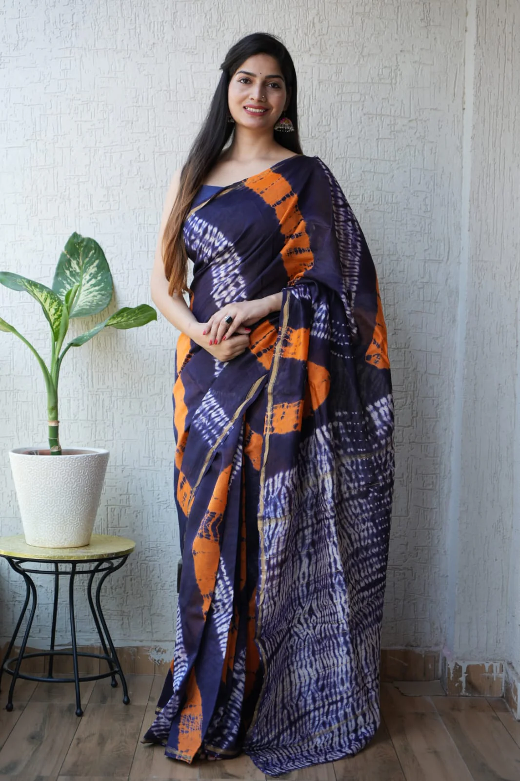 New Designer Hand Block Print Chanderi Silk Saree(BFCS15)