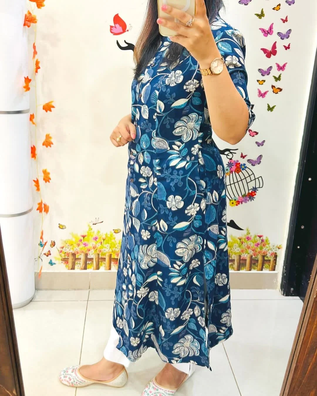 Launching Designer Co-erd set in Aline kurti pattern paired with Ankle length pant - Image 3