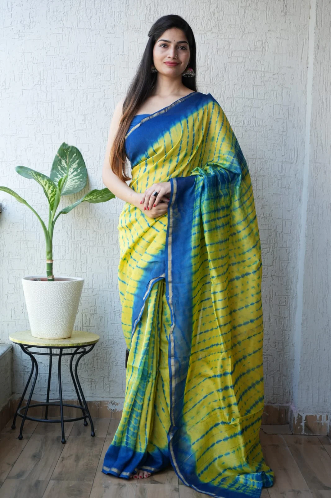 New Designer Hand Block Print Chanderi Silk Saree(BFCS73)