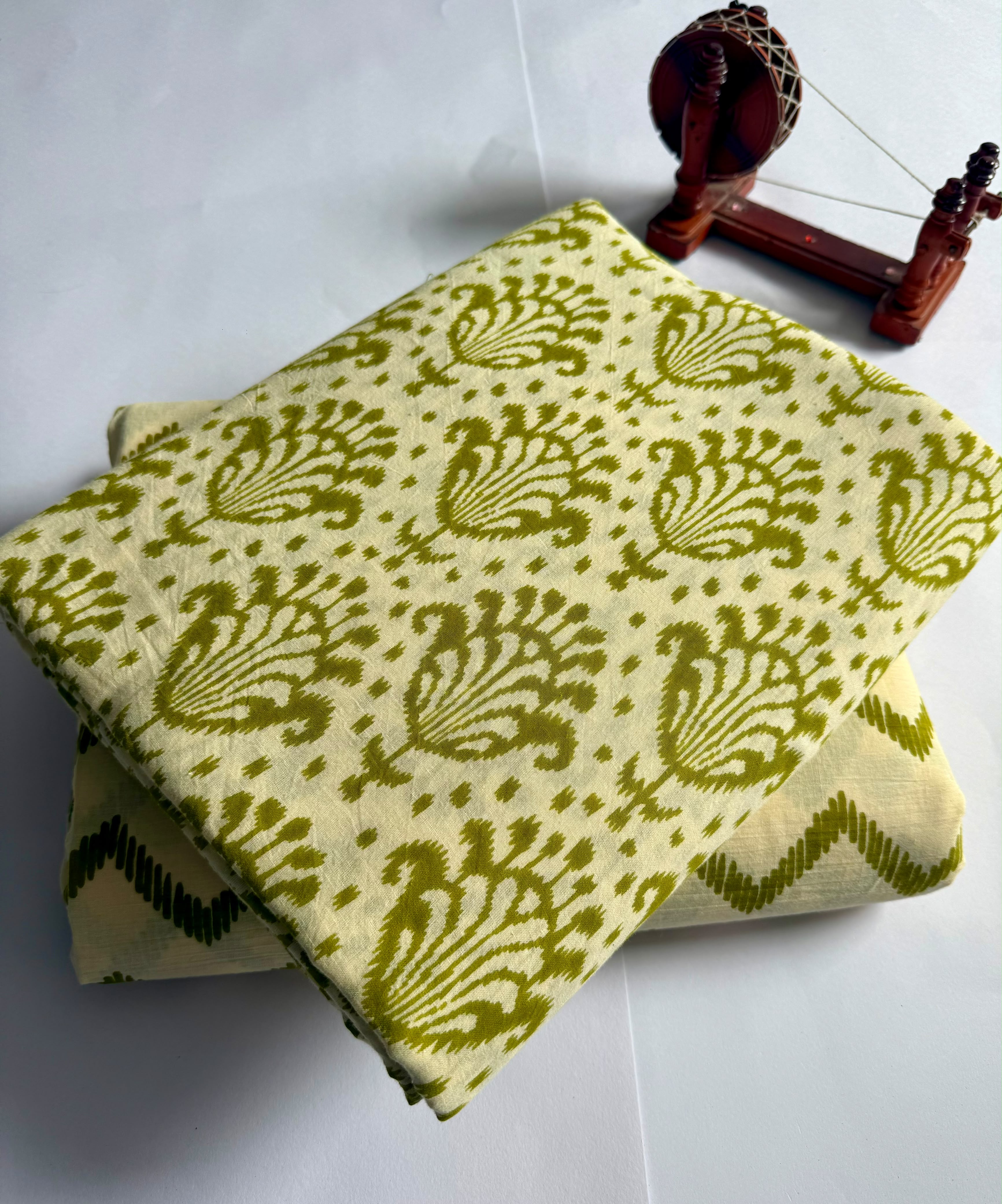 New hand block printed top and bottom