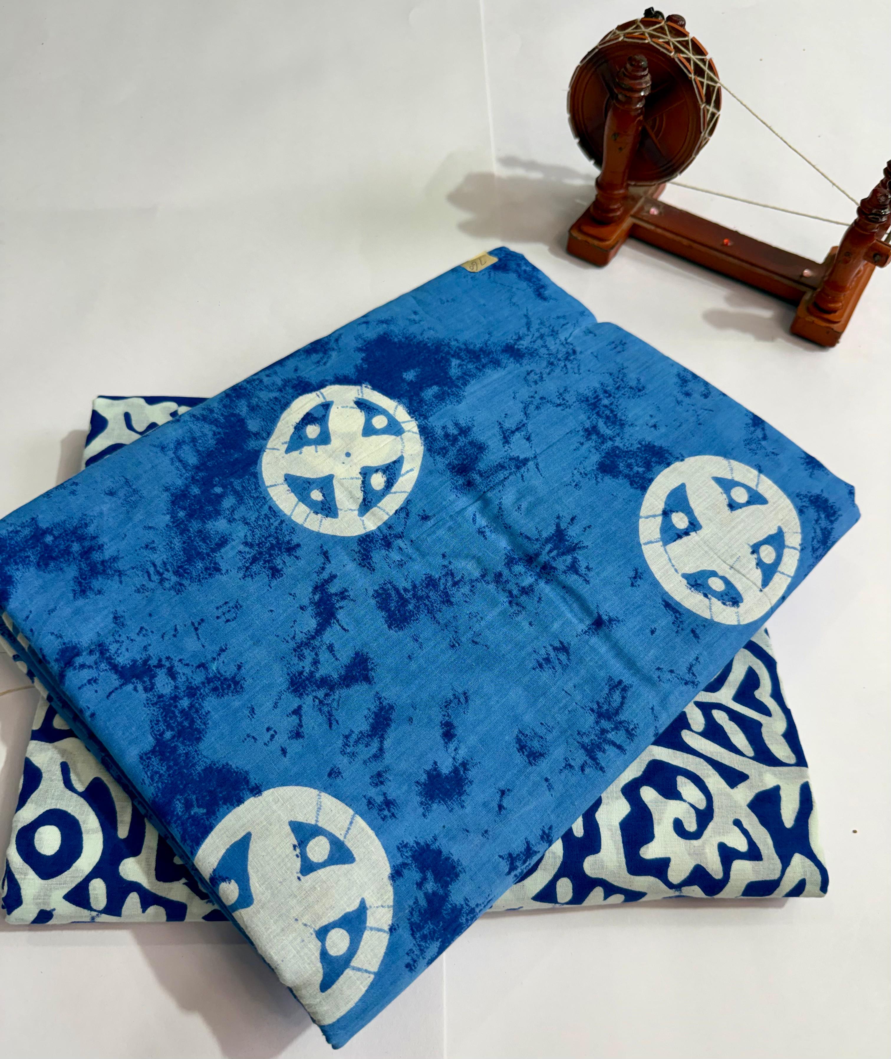 New hand block printed top and bottom